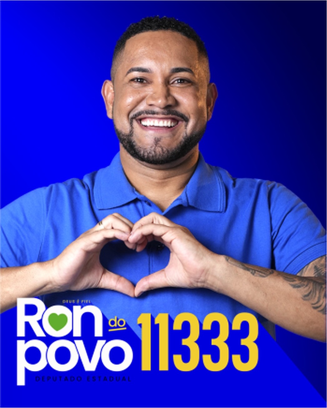 Ronaldo “Ron do Povo” Santos, candidato a Deputado Estadual, número 11333